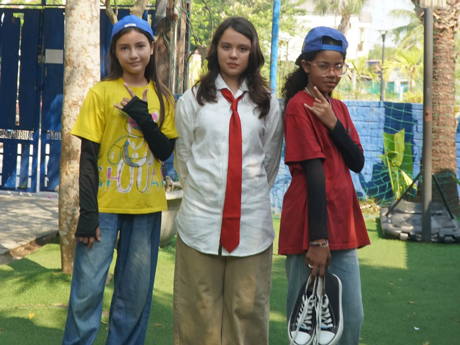 Students in costume for Book Character Day during Reading Safari Week