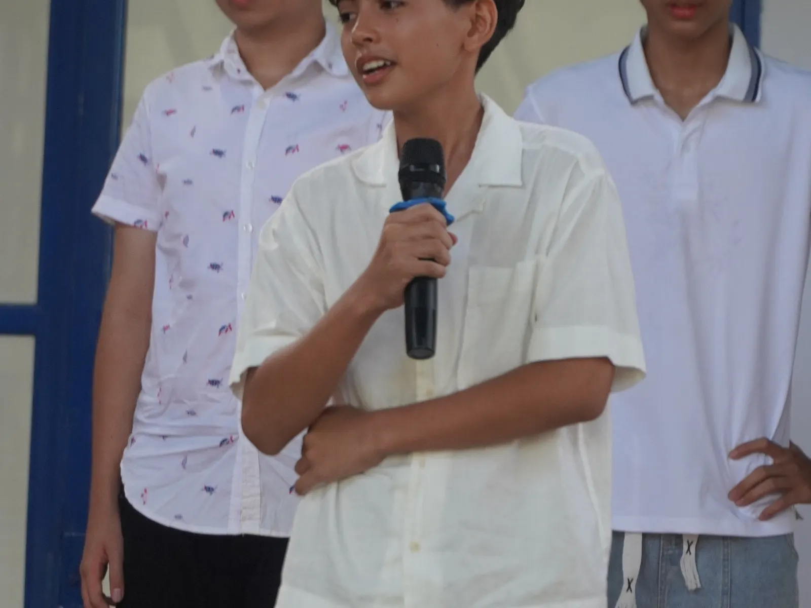 Students giving their graduation speeches